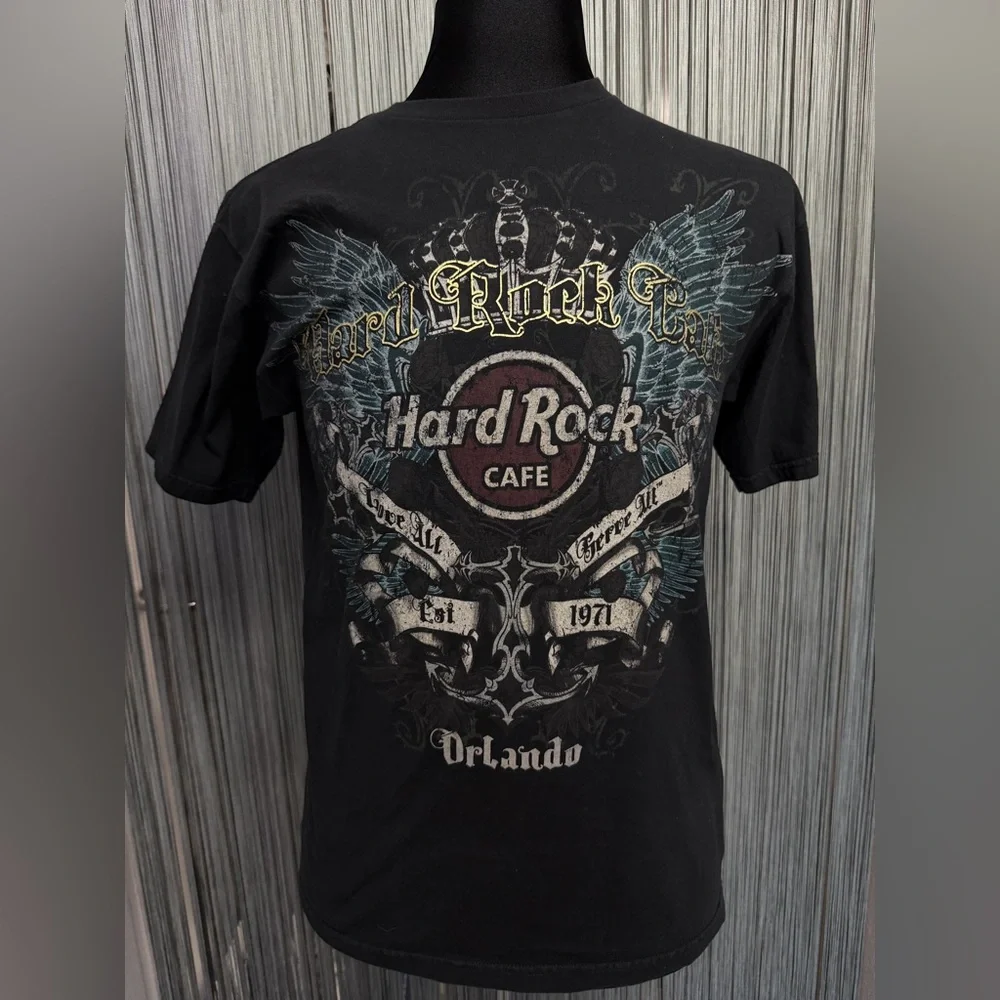 Hard Rock Cafe Black and Blue Graphic Tee - Picture 5 of 7